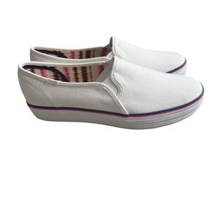 Keds x Elizabeth and James White Canvas Slip Ons size 11 women’s